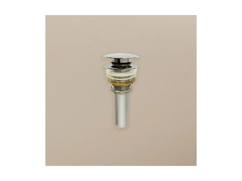 Bonde Up chrome pour vasque à poser