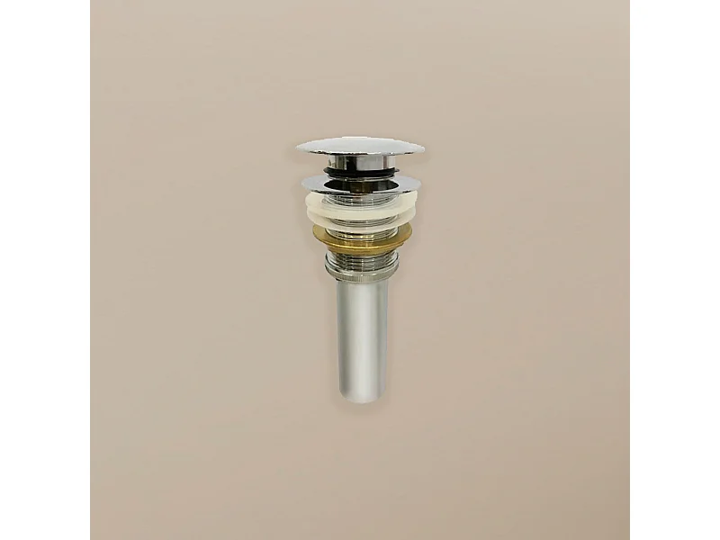 Bonde Up chrome pour vasque à poser