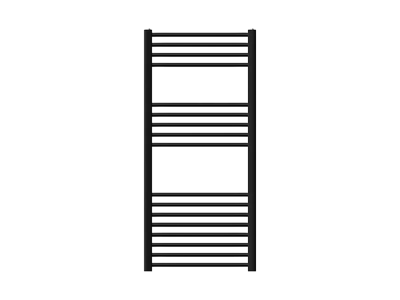 Radiatore bagno Radiatore Sahara attacco laterale scaldasalviette nero 60x120cm