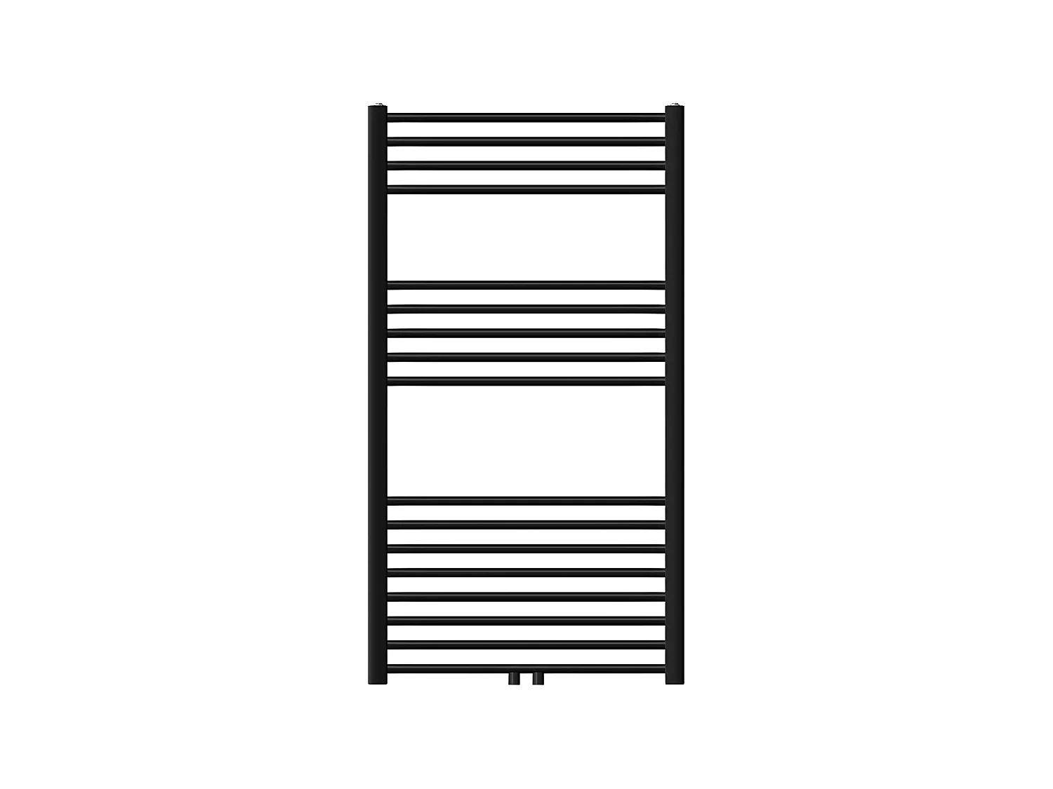 Radiatore bagno Radiatore Sahara attacco centrale scaldasalviette nero 75x120cm