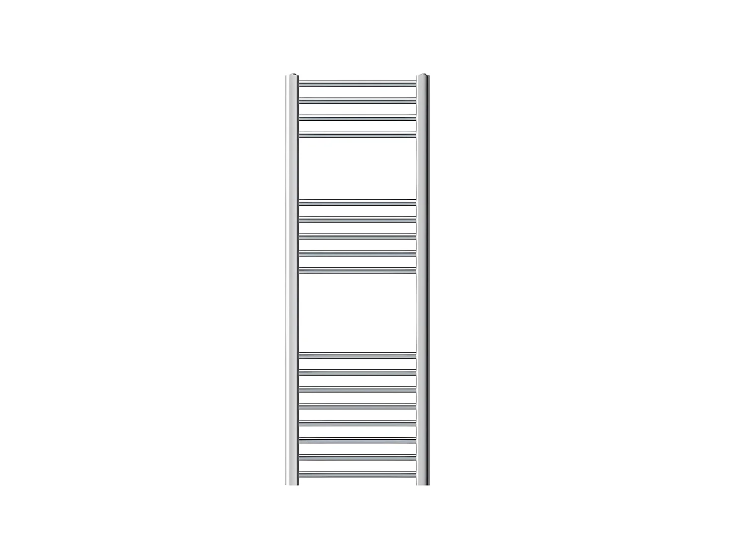 Radiateur de salle de bains Sahara Raccord latéral chauffe-serviettes Chrome 40x120 cm
