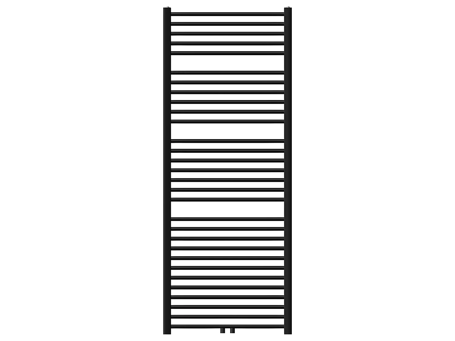 Radiatore bagno Radiatore Sahara attacco centrale scaldasalviette nero 75x180cm