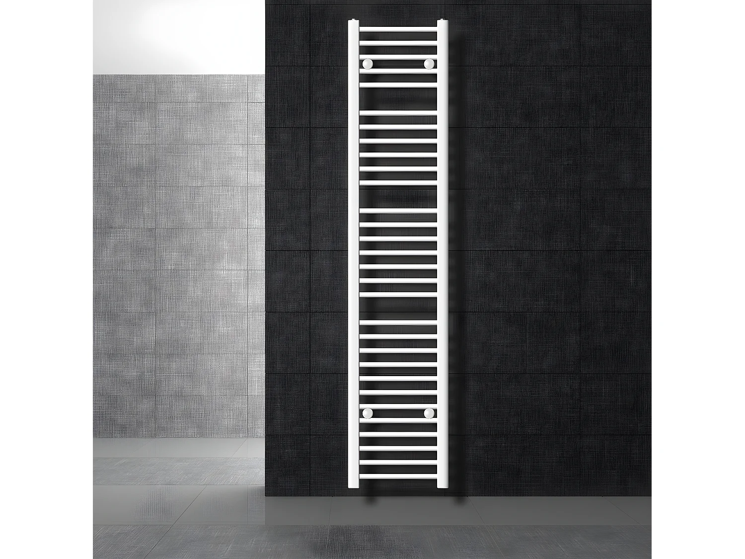 Radiatore da bagno Radiatore Sahara attacco laterale scaldasalviette bianco 30x1