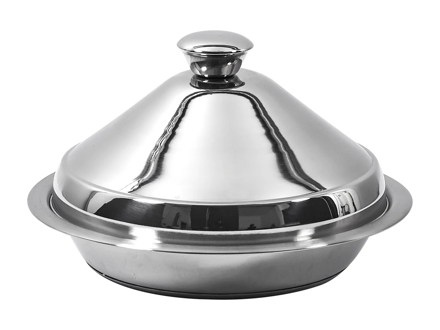 Tajine En Acier Inoxydable 24cm Argent