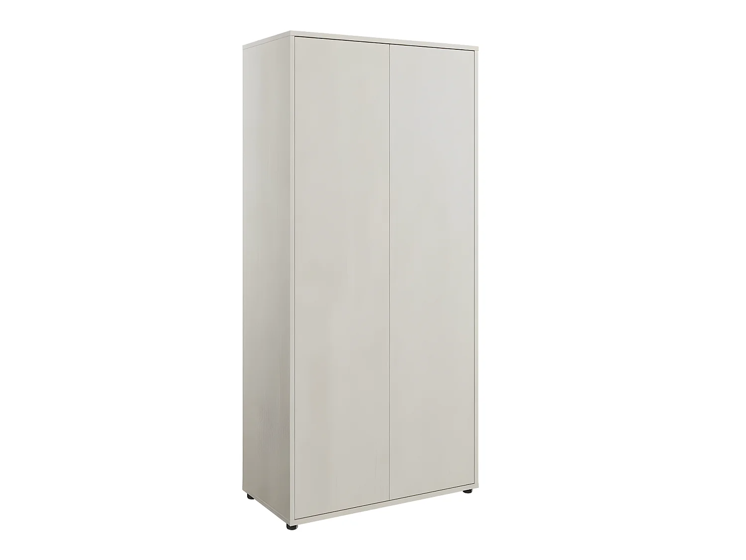 Armoire Orlbale 100, Gris clair, 218x101x55cm, Portes d'armoire: Avec des charnières
