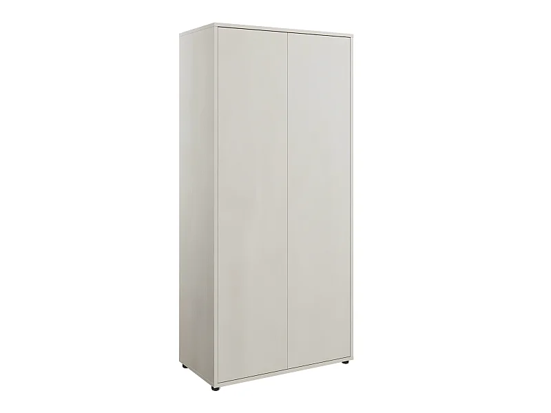 Armoire Orlbale 100, Gris clair, 218x101x55cm, Portes d'armoire: Avec des charnières