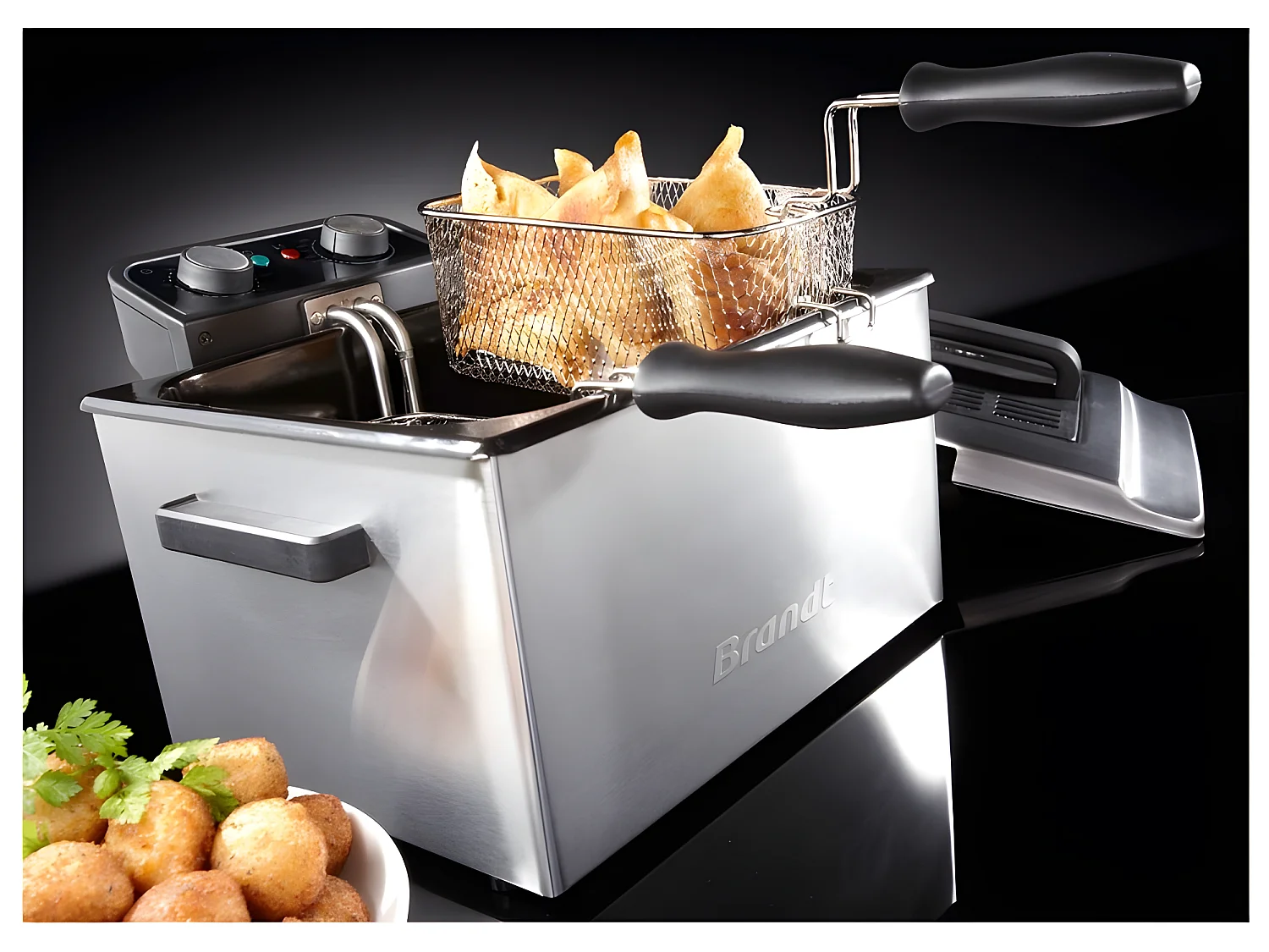 Brandt Friteuse 5l 3000w inox - FRI2203E