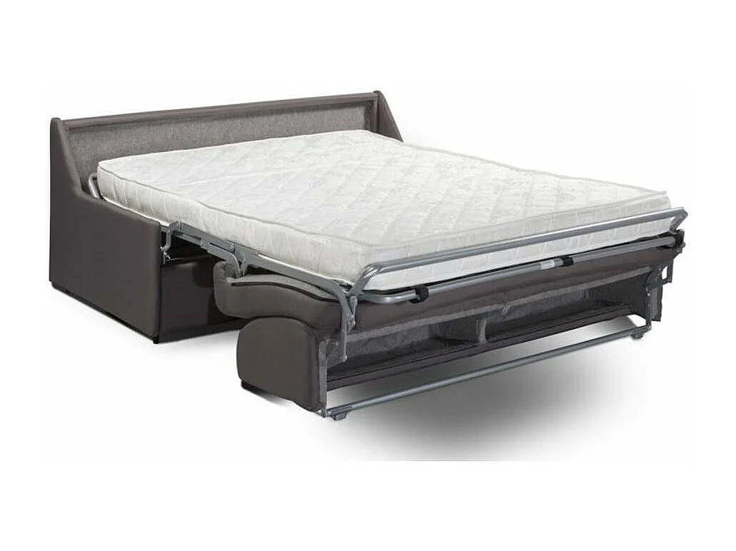 Canapé convertible GAIN DE PLACE EXPRESS 140cm matelas 14cm neo gris silex