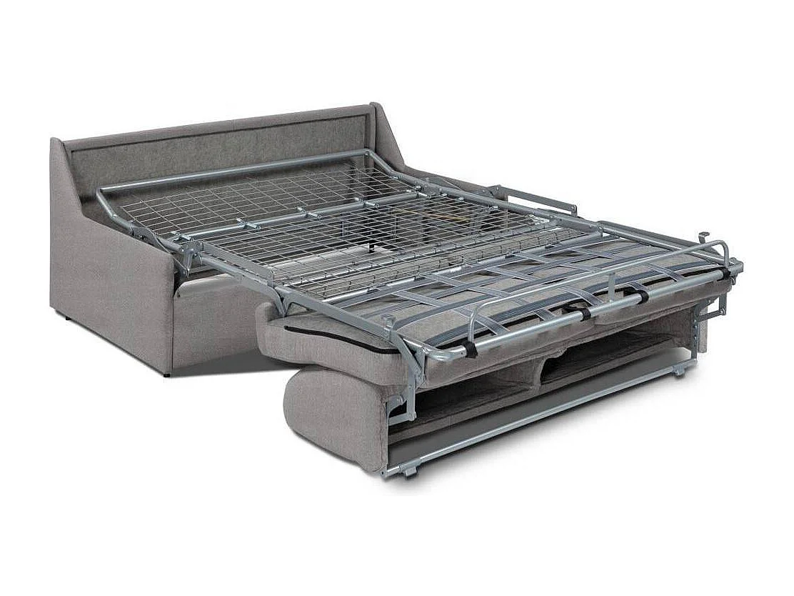 Canapé convertible GAIN DE PLACE EXPRESS 140cm matelas 14cm neo gris silex