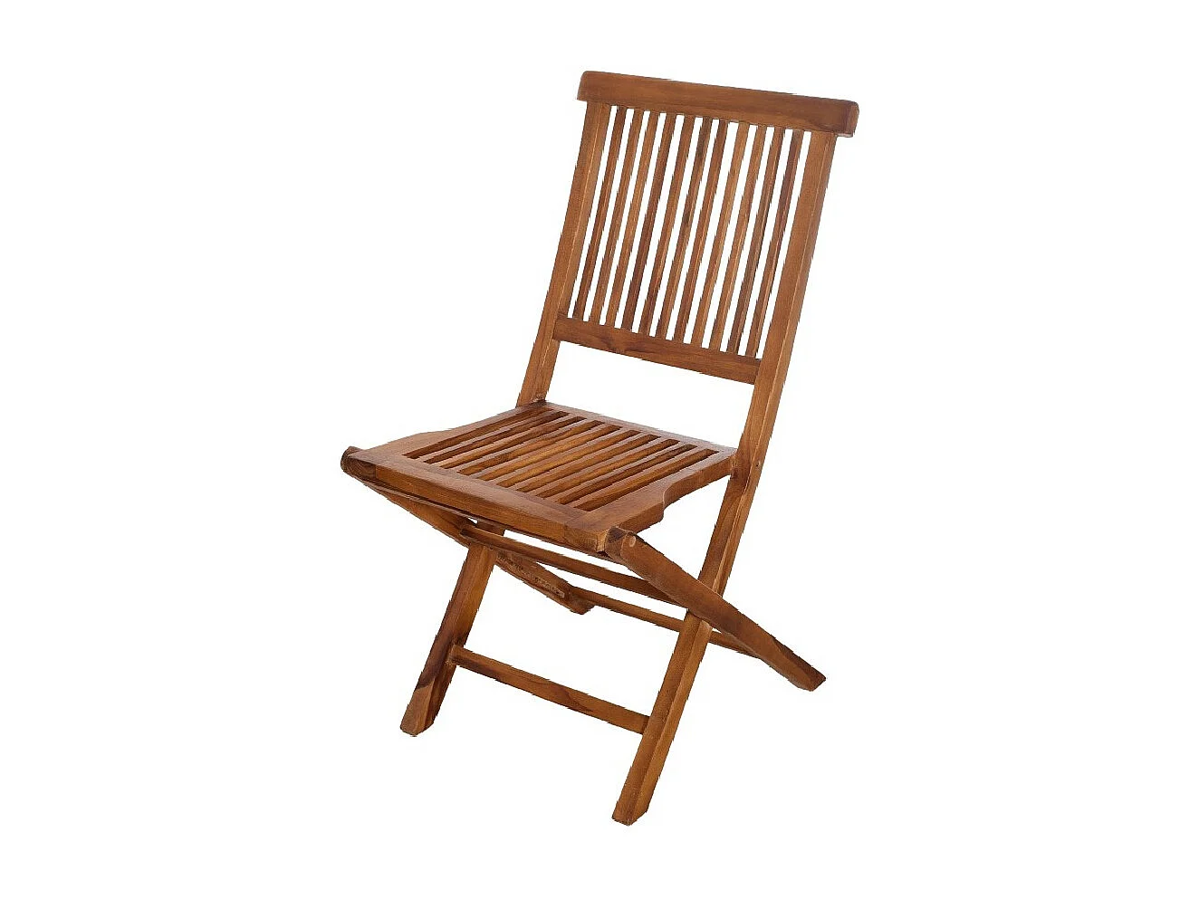 MAEVA - Ensemble de 2 chaises de jardin Java en bois Teck huilé