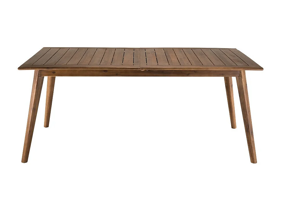 VICK - Ensemble de jardin bois table ext. 4 chaises + 2 fauteuils