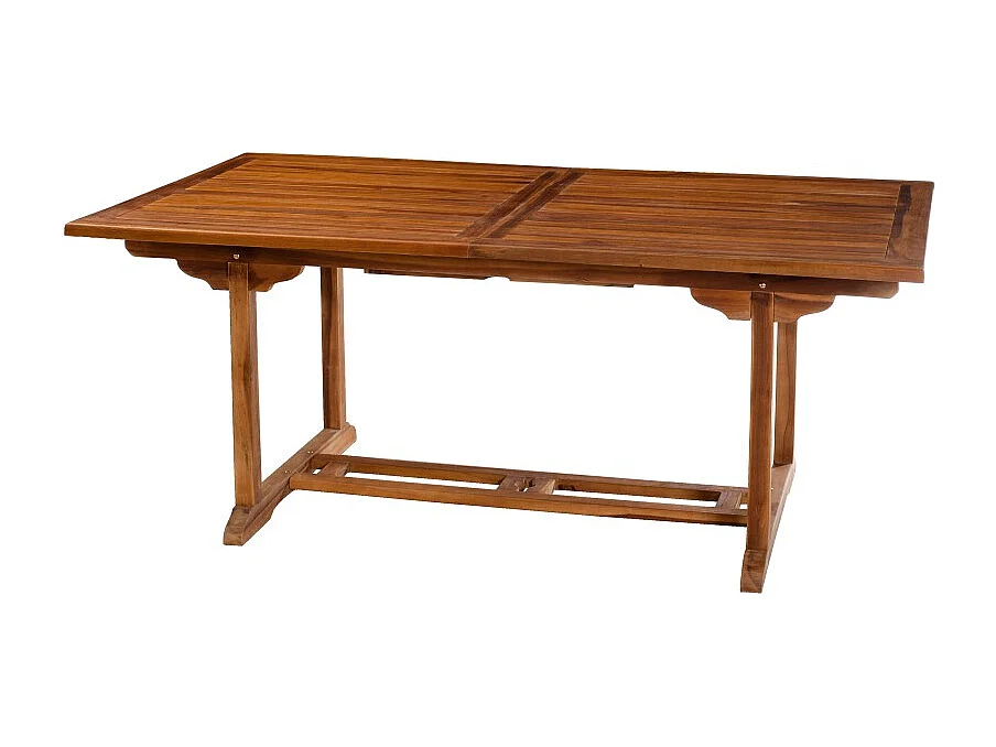 MAEVA - Ensemble de jardin bois teck huilé table 180*240cm + 6 chaises