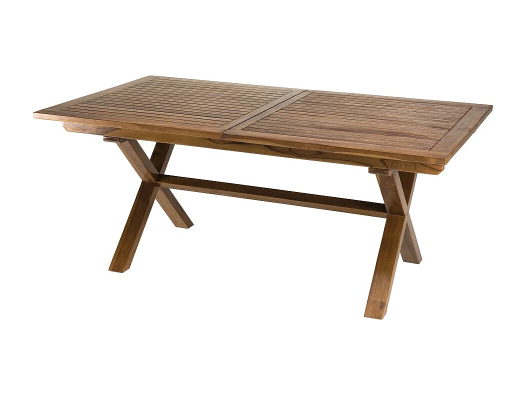 MAEVA - Ensemble de jardin bois teck huilé table 180*240 et 6 chaises