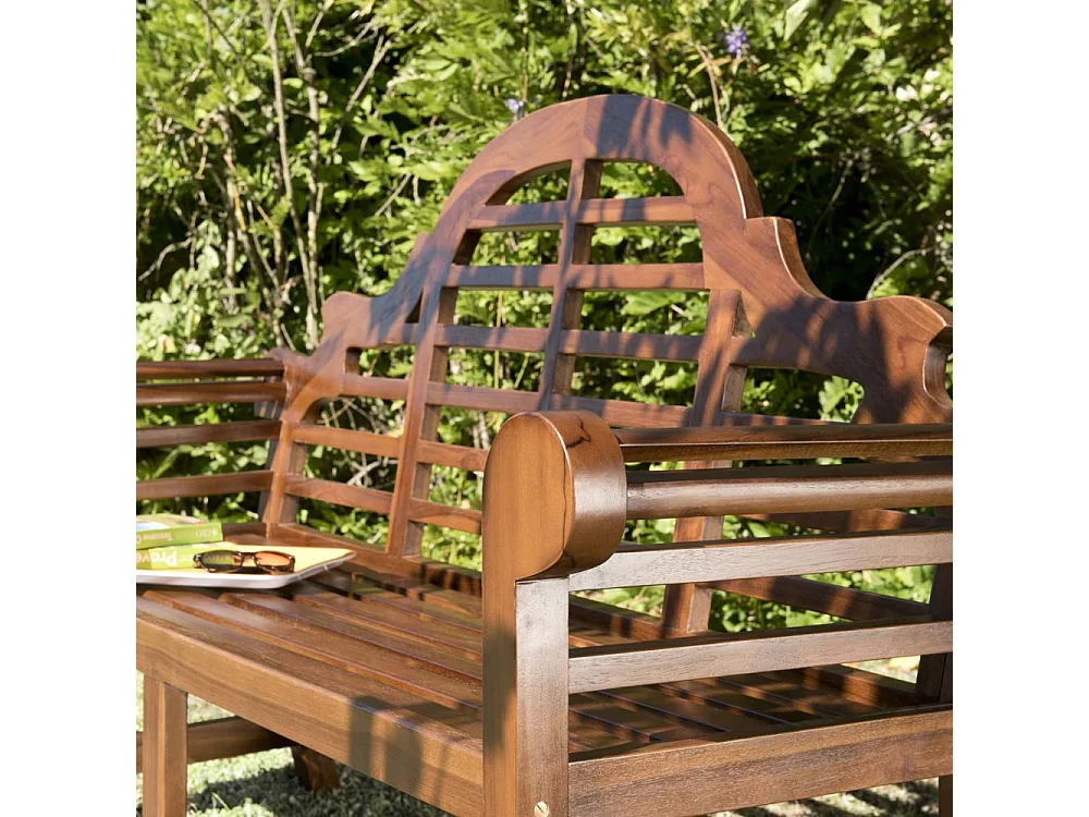 MAEVA - Banc de jardin Sumatra en bois teck huilé