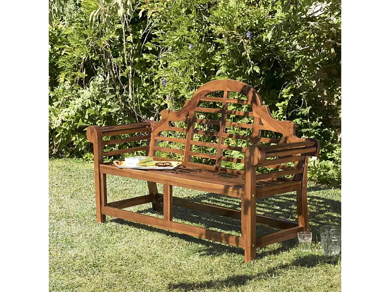 MAEVA - Banc de jardin Sumatra en bois teck huilé