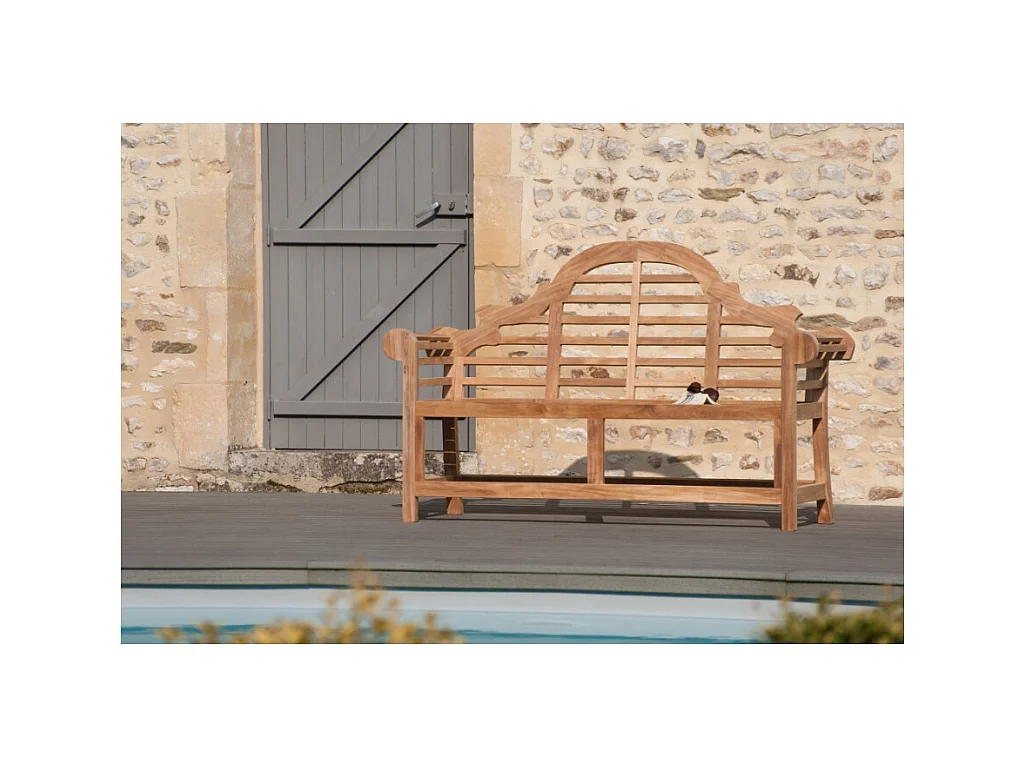 FUN - Banc de jardin Sumatra en bois Teck