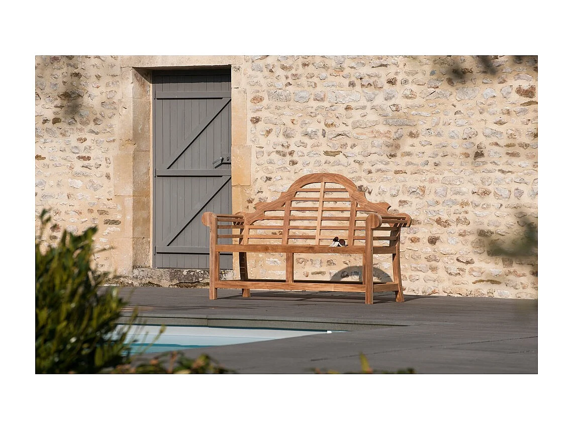 FUN - Banc de jardin Sumatra en bois Teck