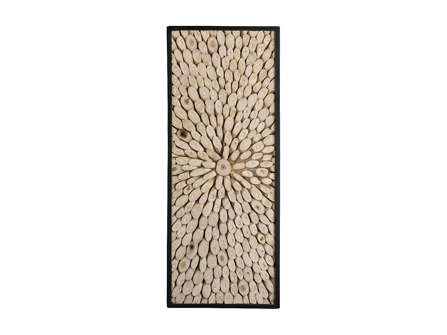 SAM - Décoration murale rect. 100x40cm branches bois Teck nature