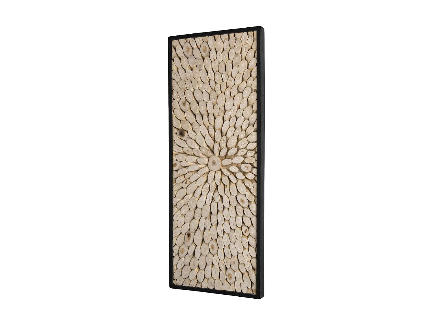 SAM - Décoration murale rect. 100x40cm branches bois Teck nature