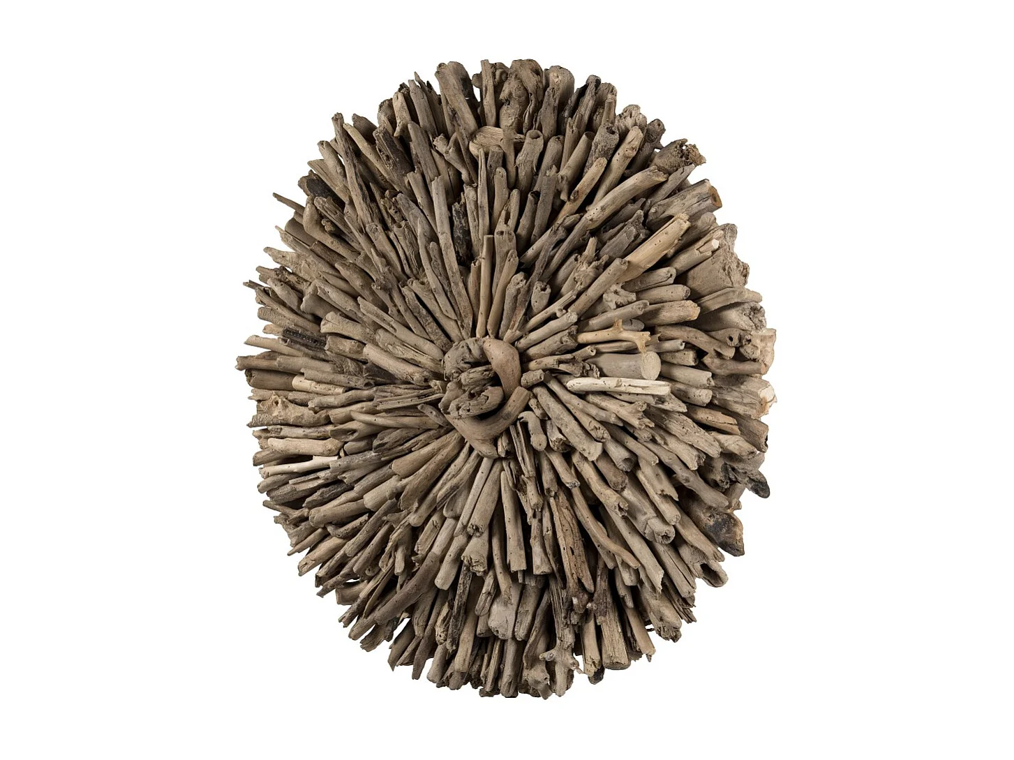 SAM - Décoration murale ronde 80x80cm bois flotté