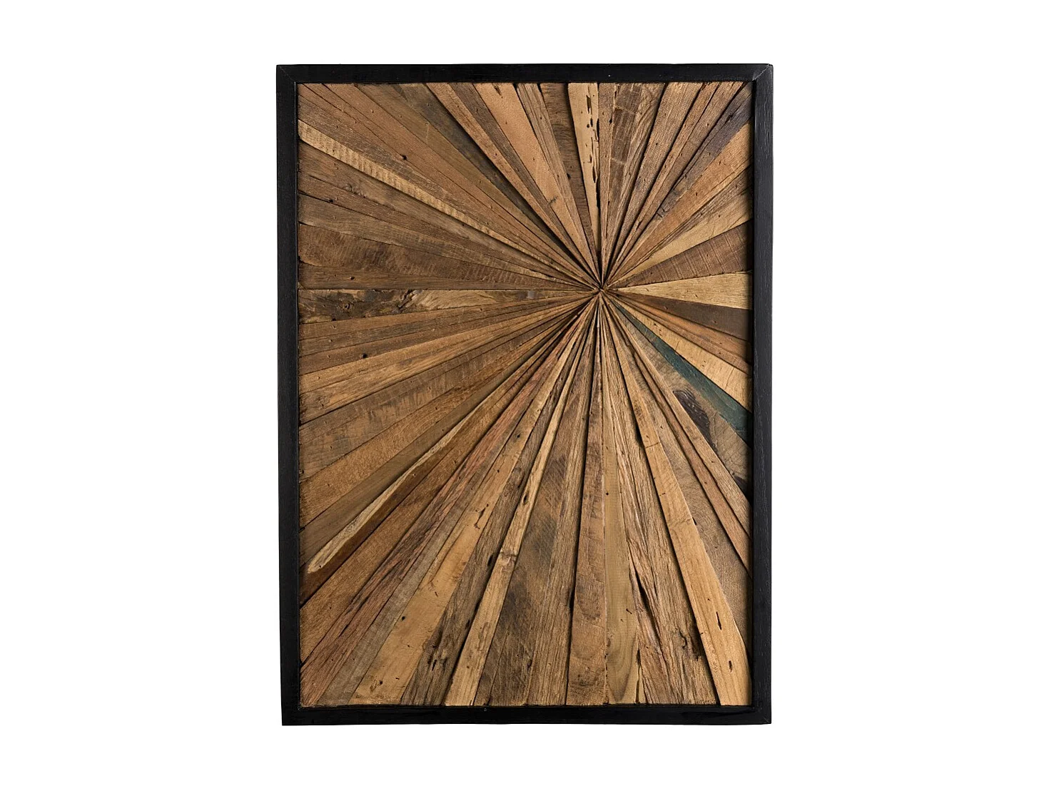 SAM - Décoration murale bois rectangulaire Teck recyclé nature