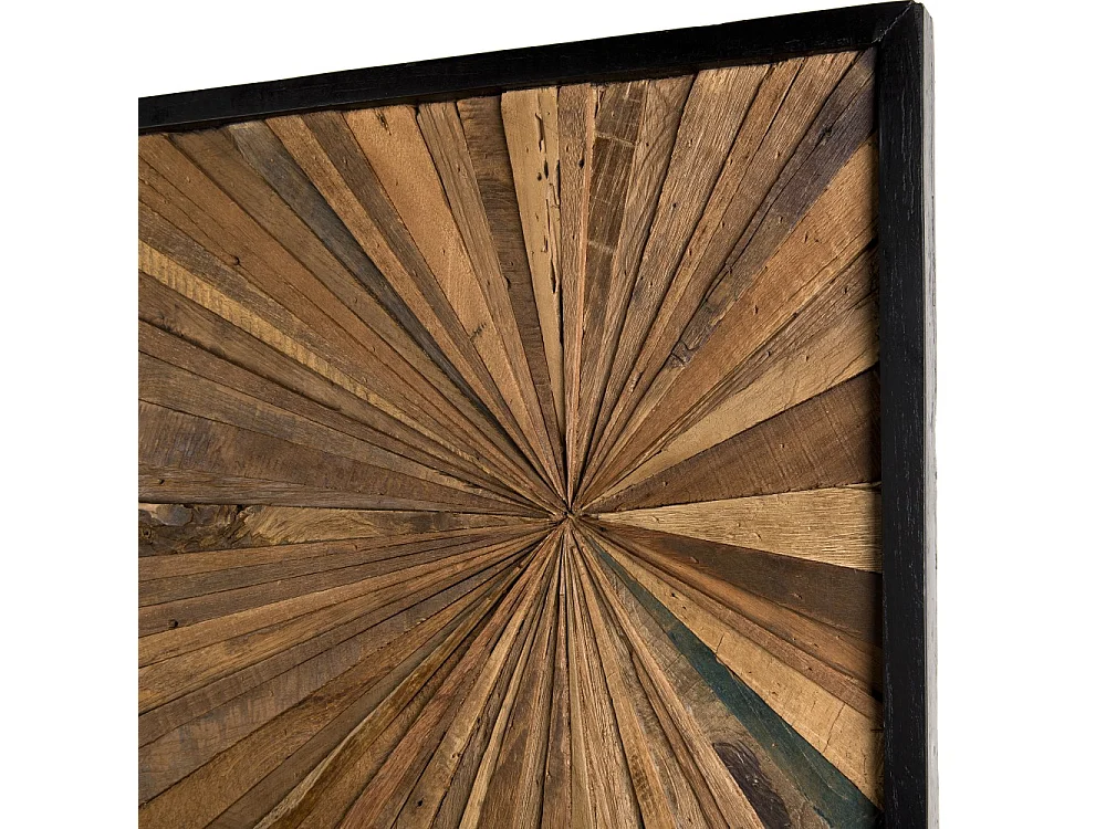 SAM - Décoration murale bois rectangulaire Teck recyclé nature