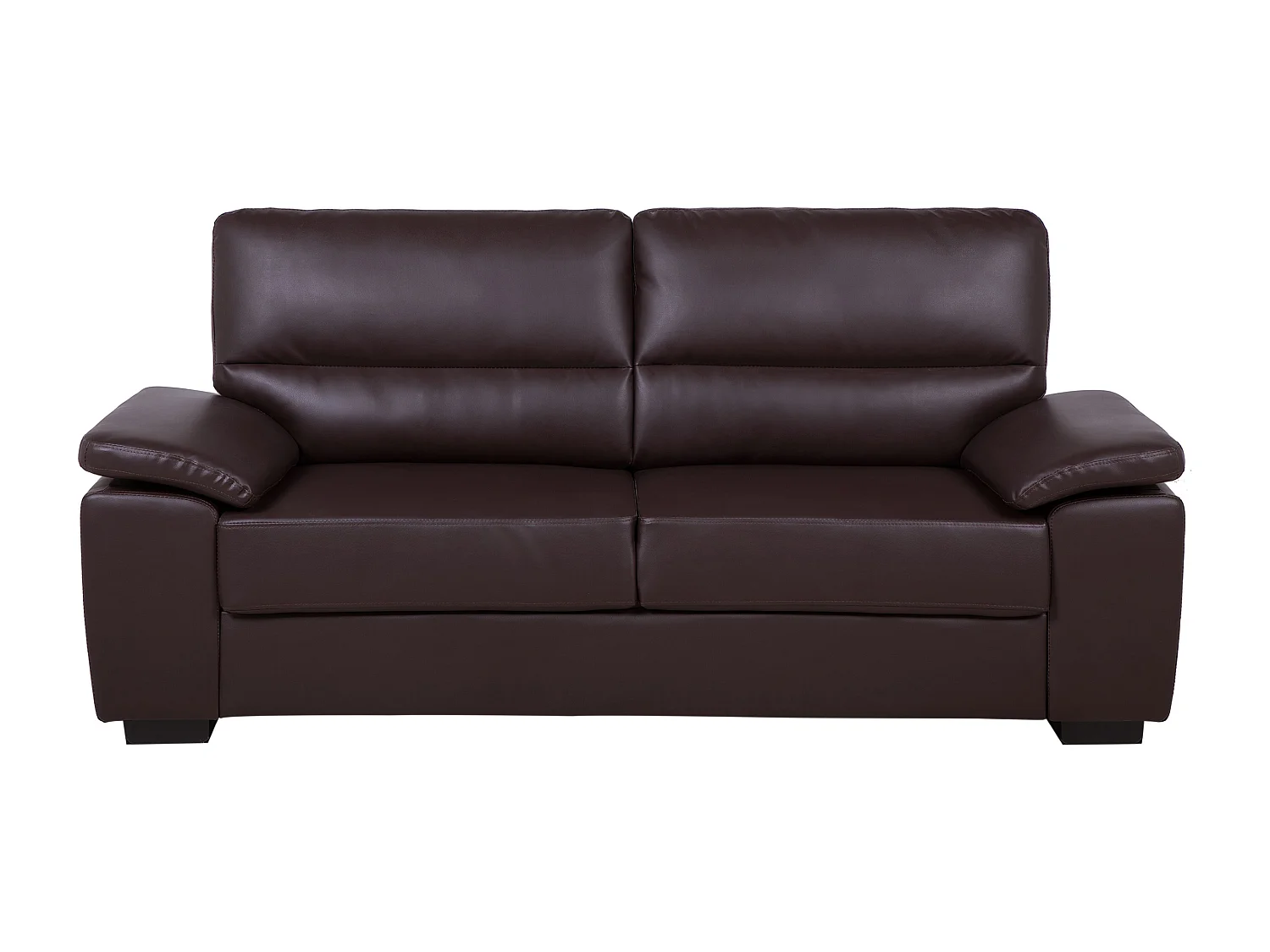 Ensemble de salon 5 places VOGAR Cuir PU Marron foncé