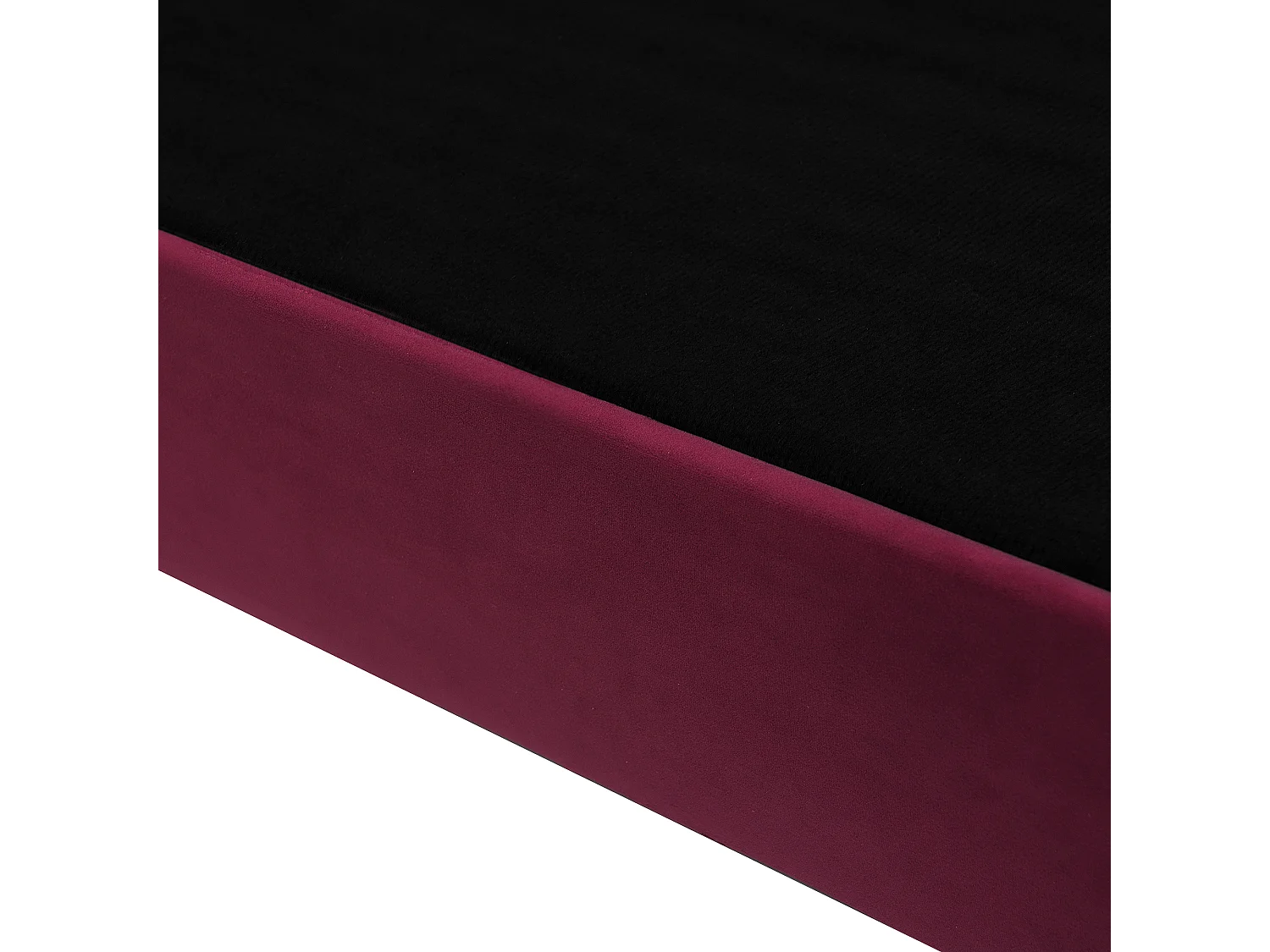 Ensemble de salon 5 places SKIEN Velours Rouge foncé