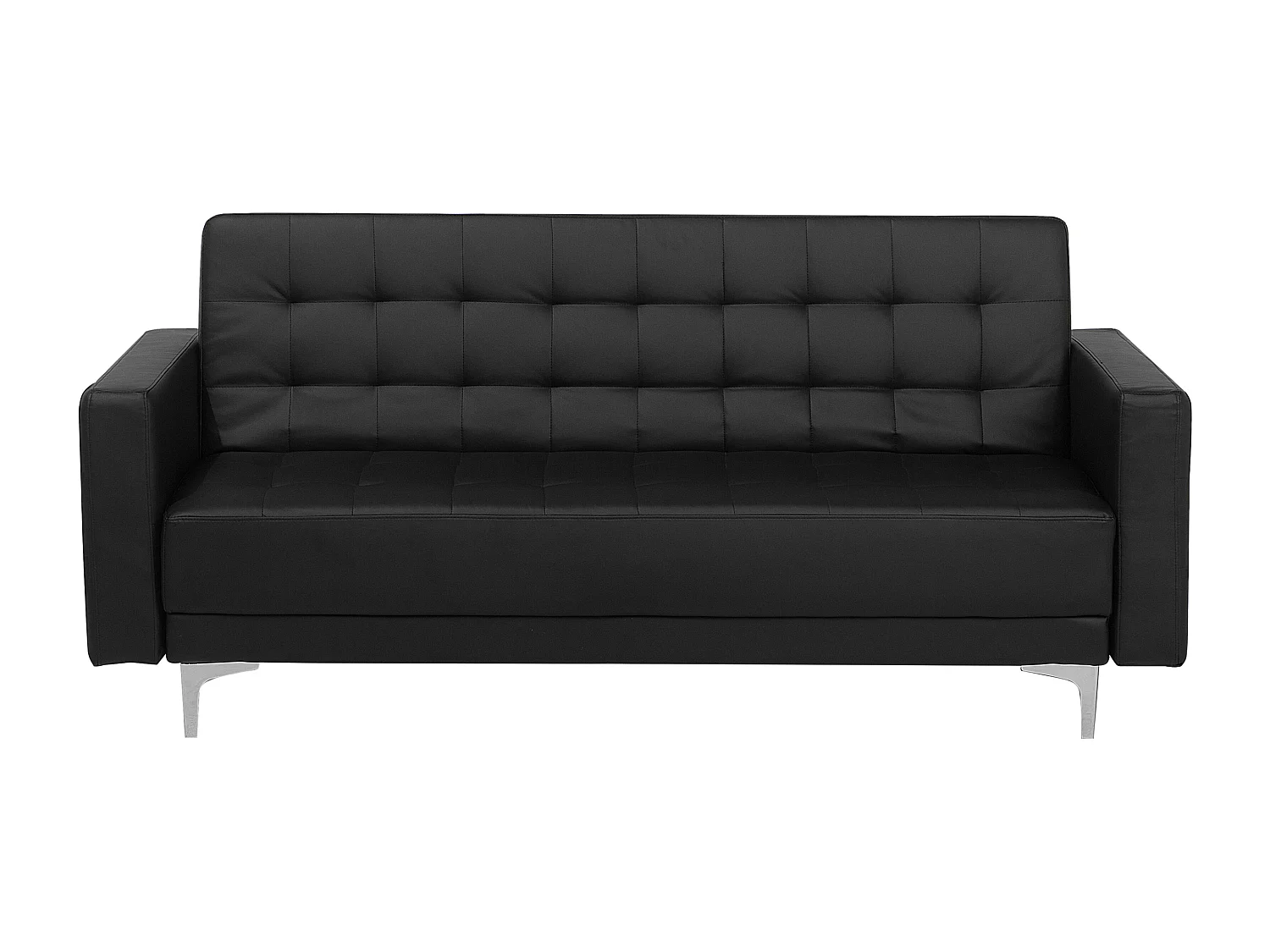 Ensemble de salon 5 places ABERDEEN Cuir PU Noir