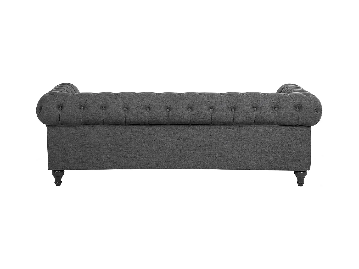 Ensemble de salon 4 places CHESTERFIELD Tissu Gris