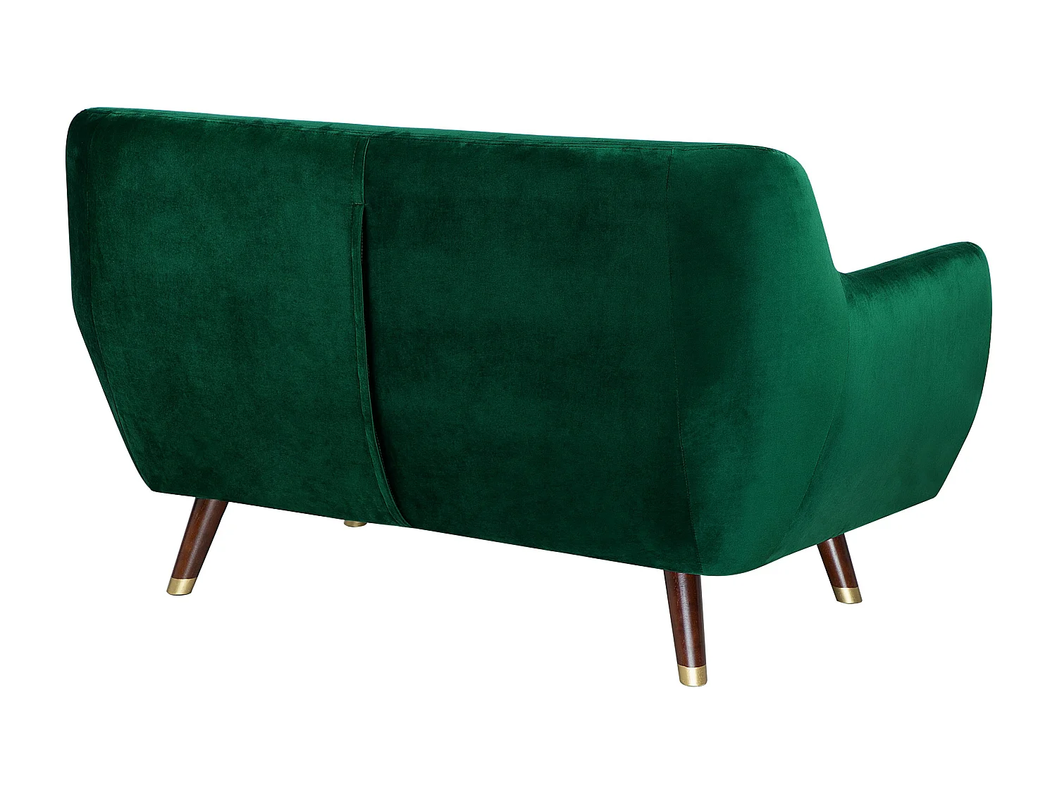 Ensemble canapés et fauteuil en velours vert émeraude 6 places BODO