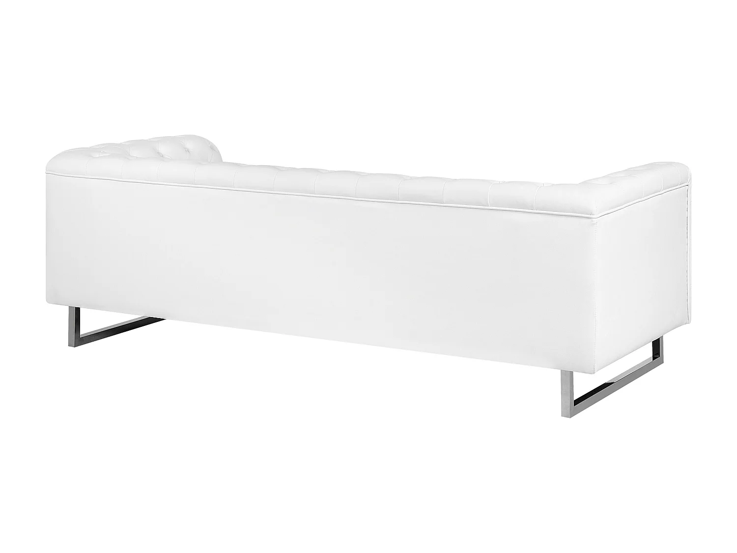 Ensemble de salon 5 places VISSLAND Cuir PU Blanc