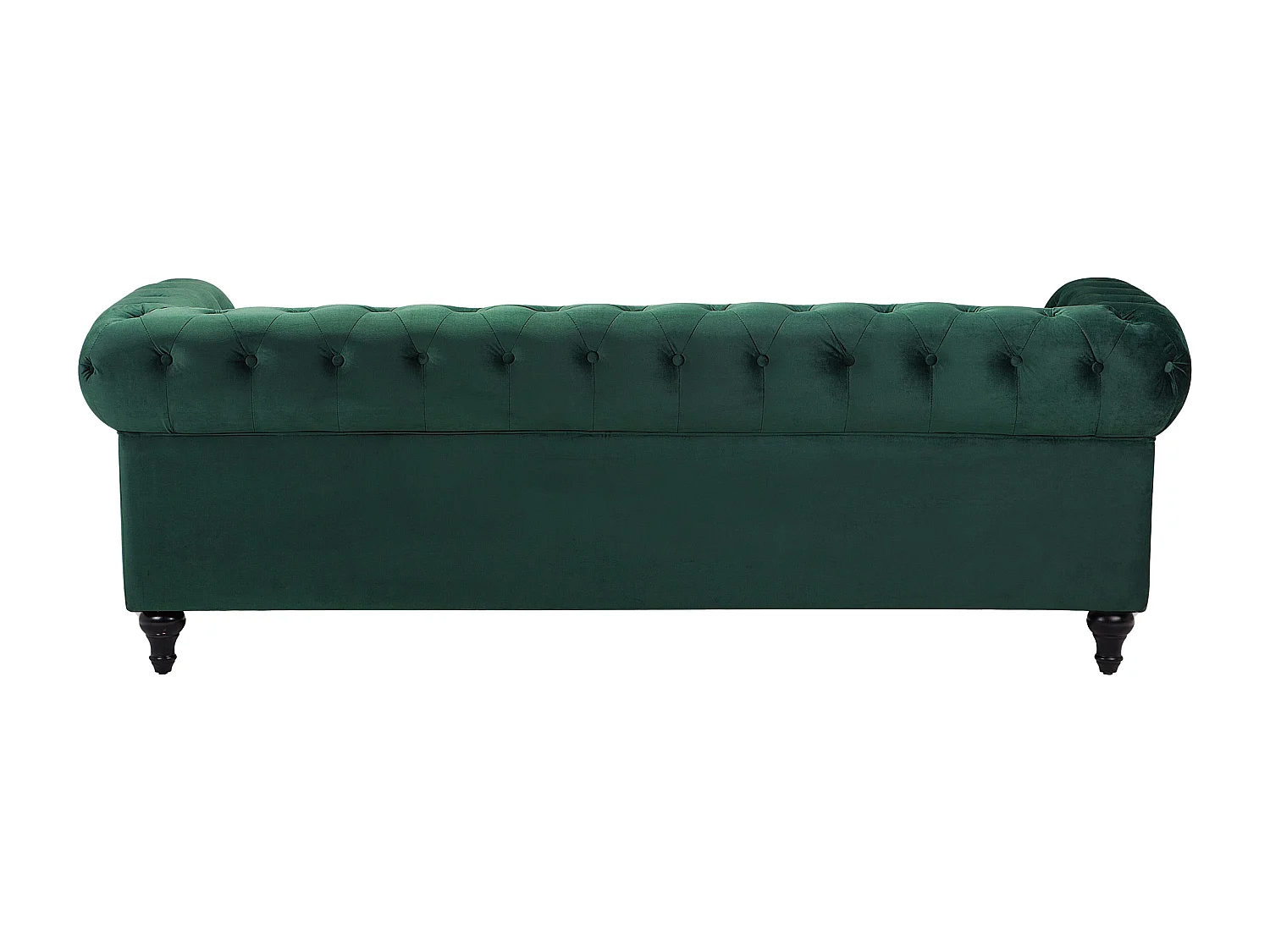 Bankenset CHESTERFIELD Fluweel Smaragdgroen 4-zitter