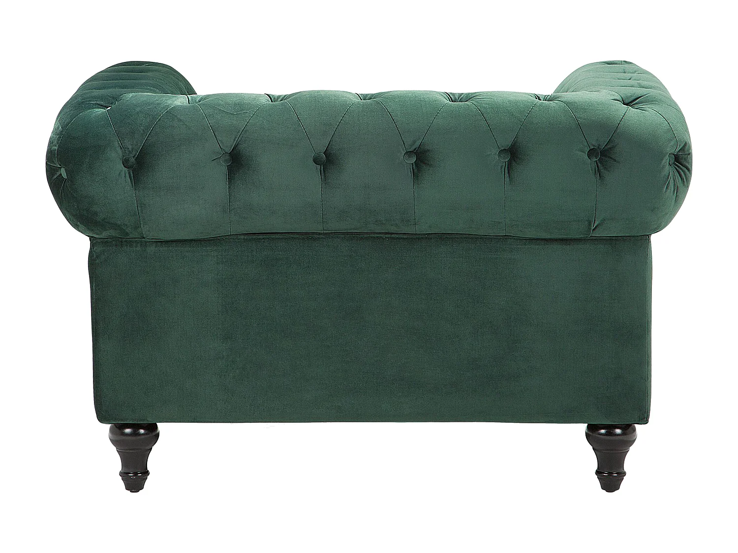 Bankenset CHESTERFIELD Fluweel Smaragdgroen 4-zitter