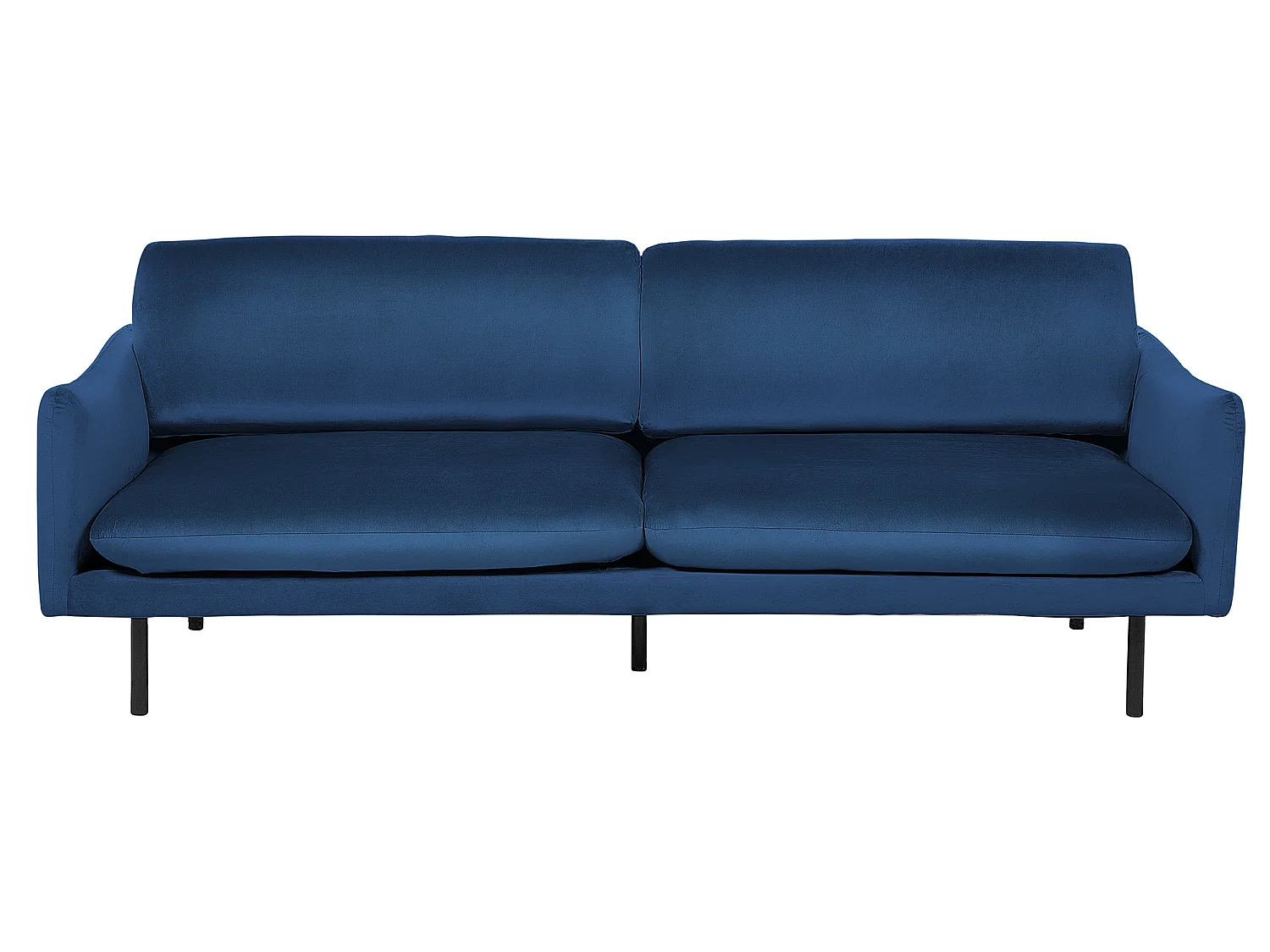 Ensemble canapé et fauteuil en velours bleu foncé 4 places VINTERBRO