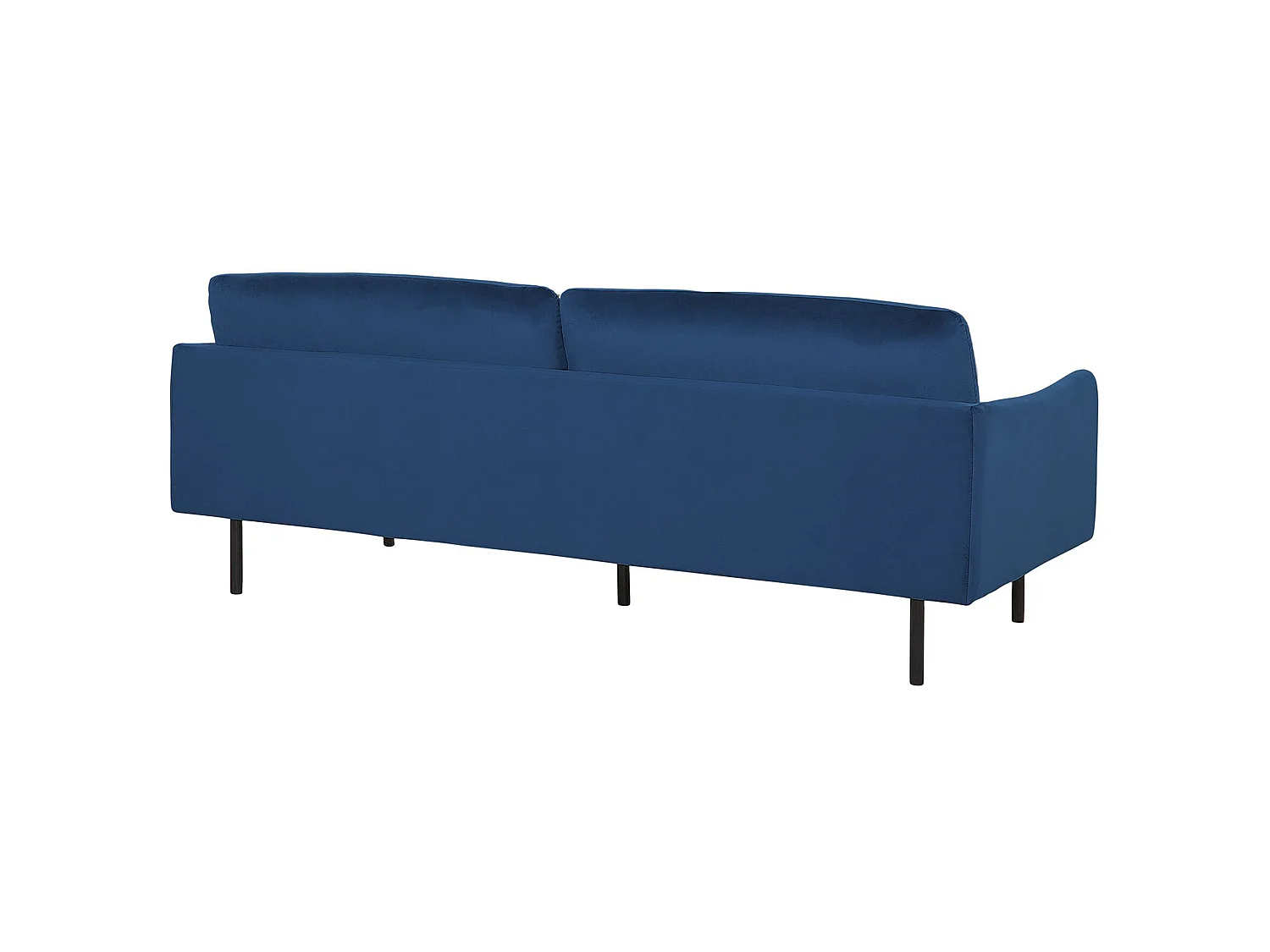 Ensemble canapé et fauteuil en velours bleu foncé 4 places VINTERBRO