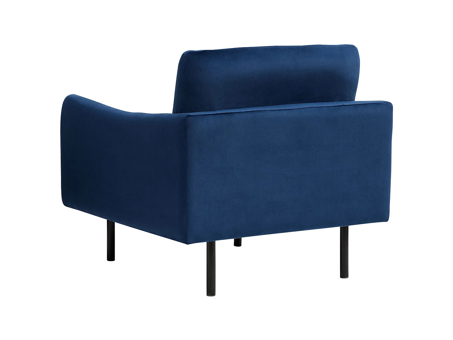 Ensemble canapé et fauteuil en velours bleu foncé 4 places VINTERBRO