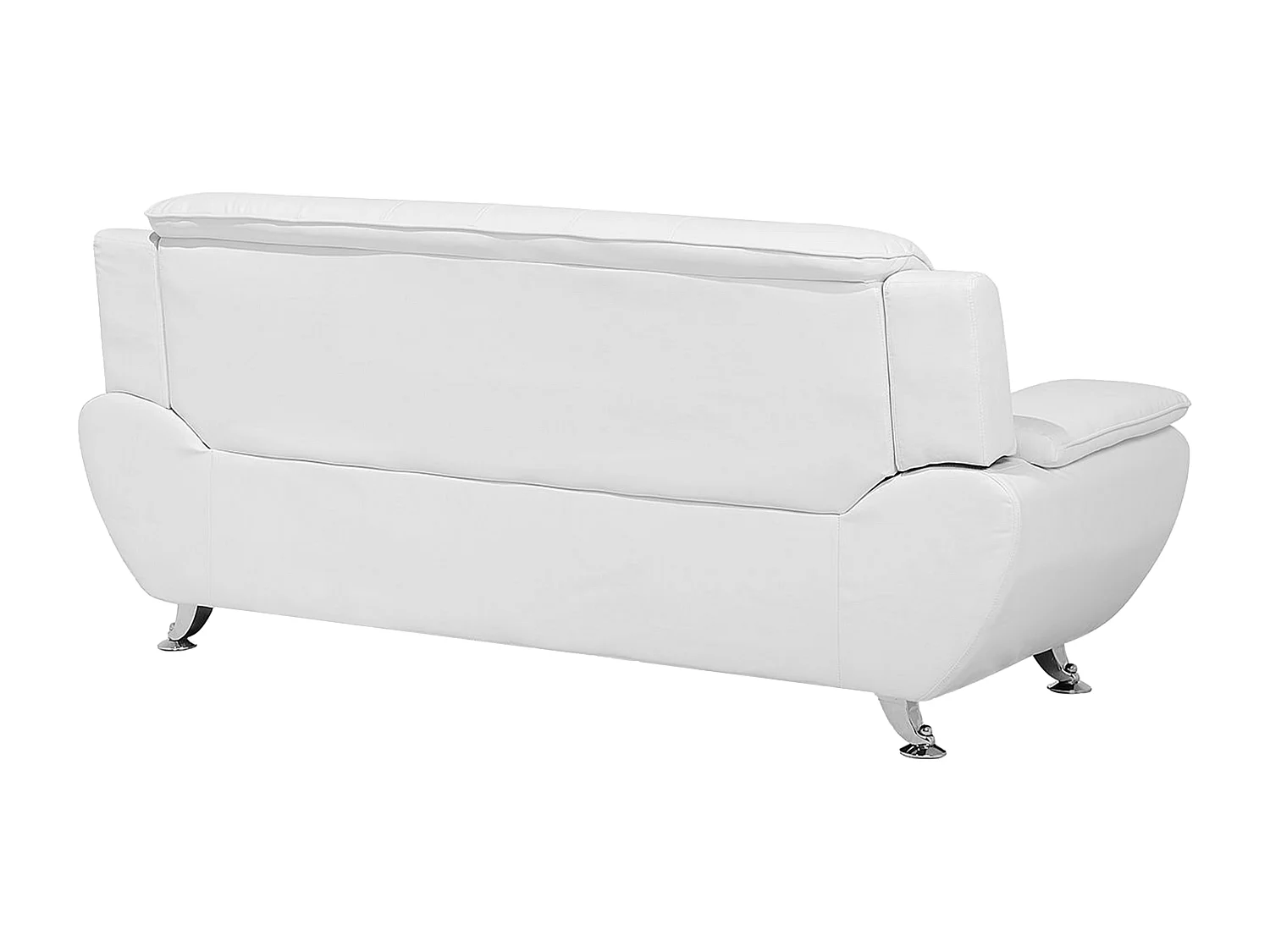 Sofa Set LEIRA Kunstleder Weiss 6-Sitzer