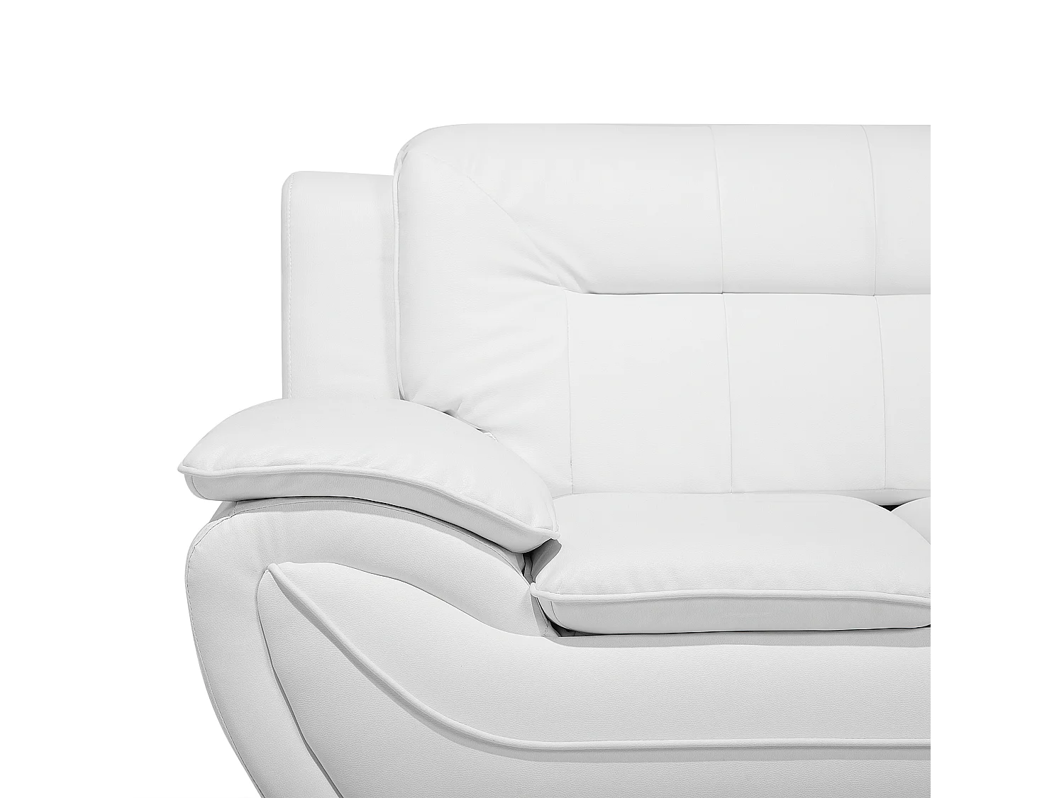 Set da salotto LEIRA Pelle sintetica Bianco 6 posti