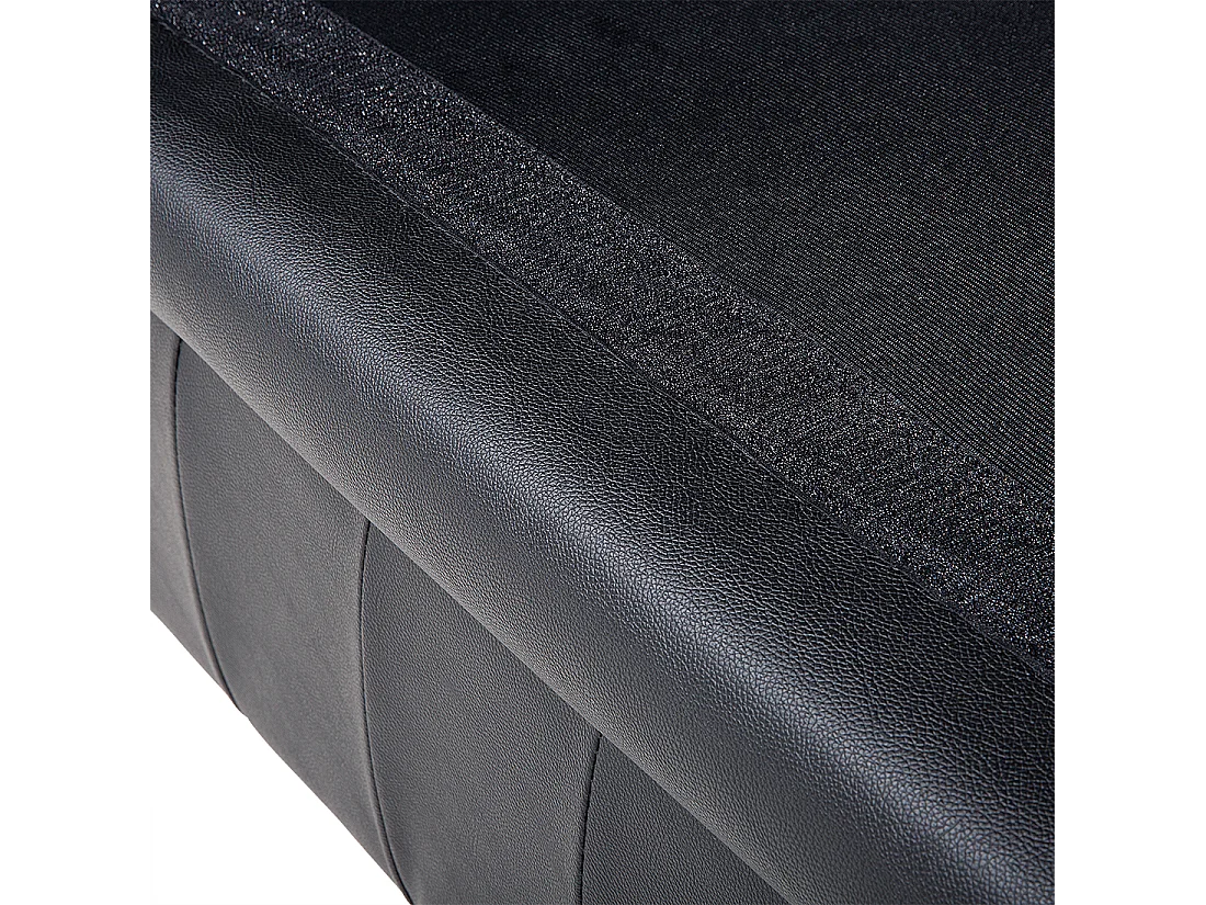 Bankenset CHESTERFIELD Leer Zwart 4-zitter