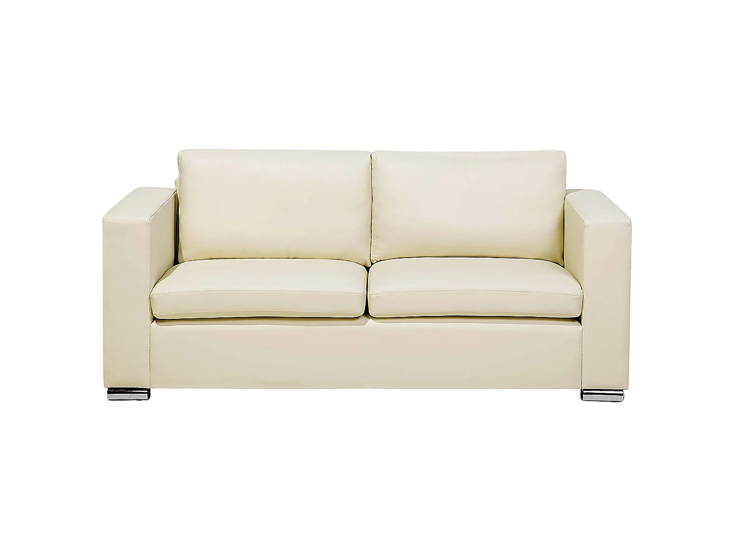 Ensemble de salon 6 places HELSINKI Cuir Beige clair