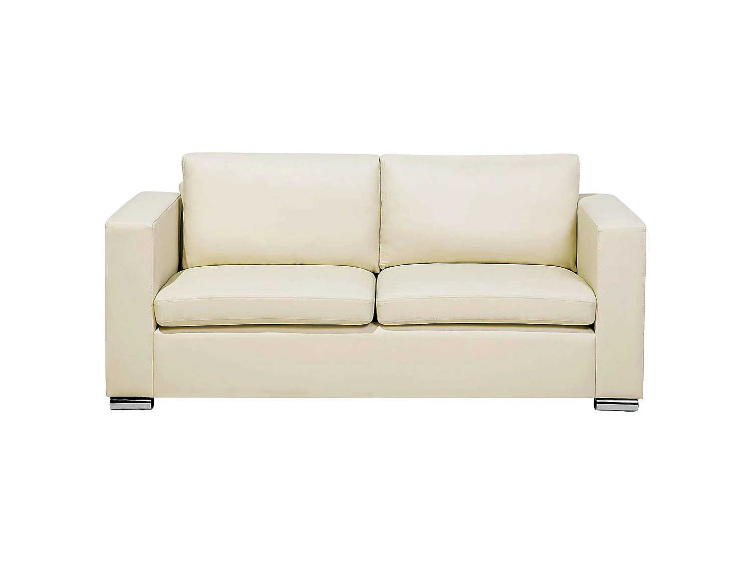 Ensemble de salon 6 places HELSINKI Cuir Beige clair