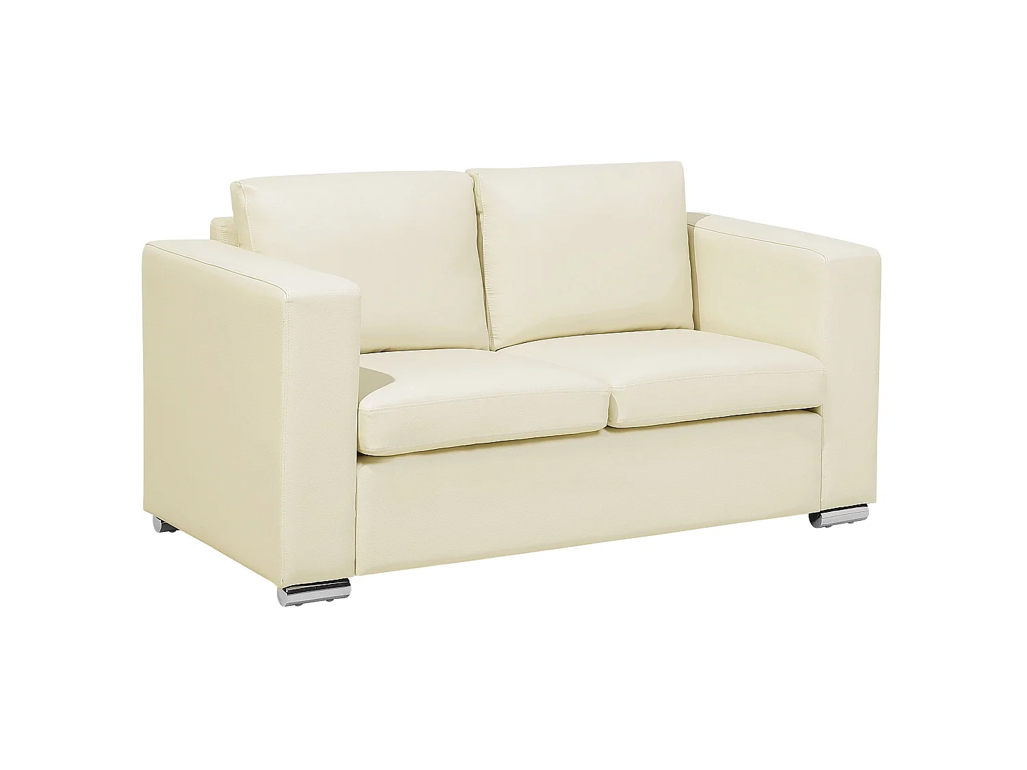 Ensemble de salon 6 places HELSINKI Cuir Beige clair