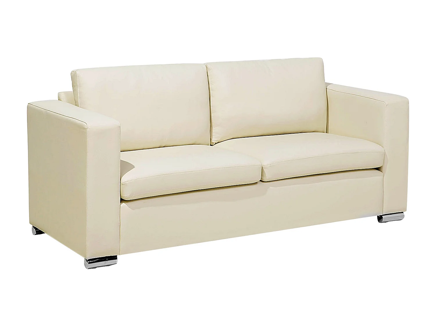 Ensemble de salon HELSINKI Cuir Beige clair 6 places