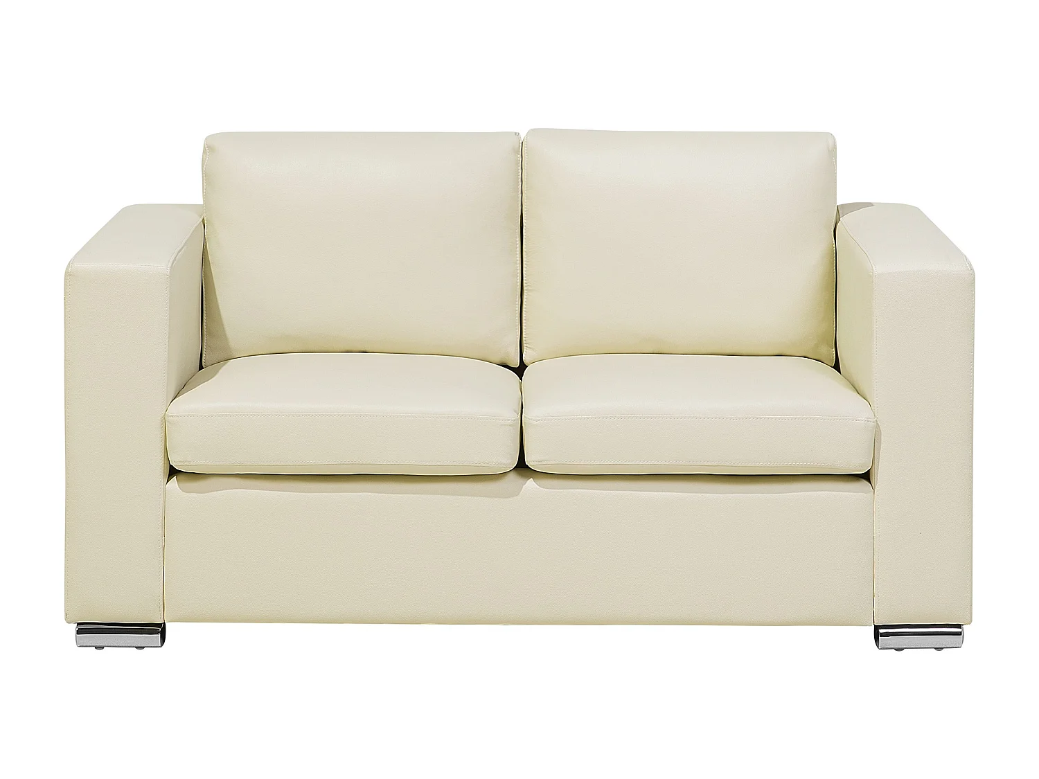 Ensemble de salon HELSINKI Cuir Beige clair 6 places