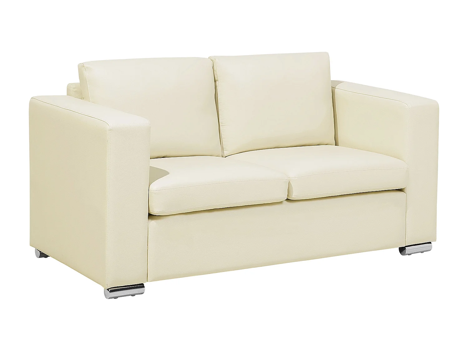 Ensemble de salon HELSINKI Cuir Beige clair 6 places