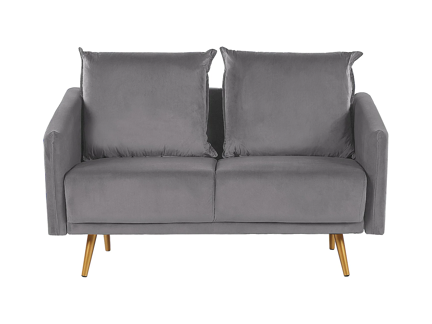 Ensemble de salon 5 places MAURA Velours Gris