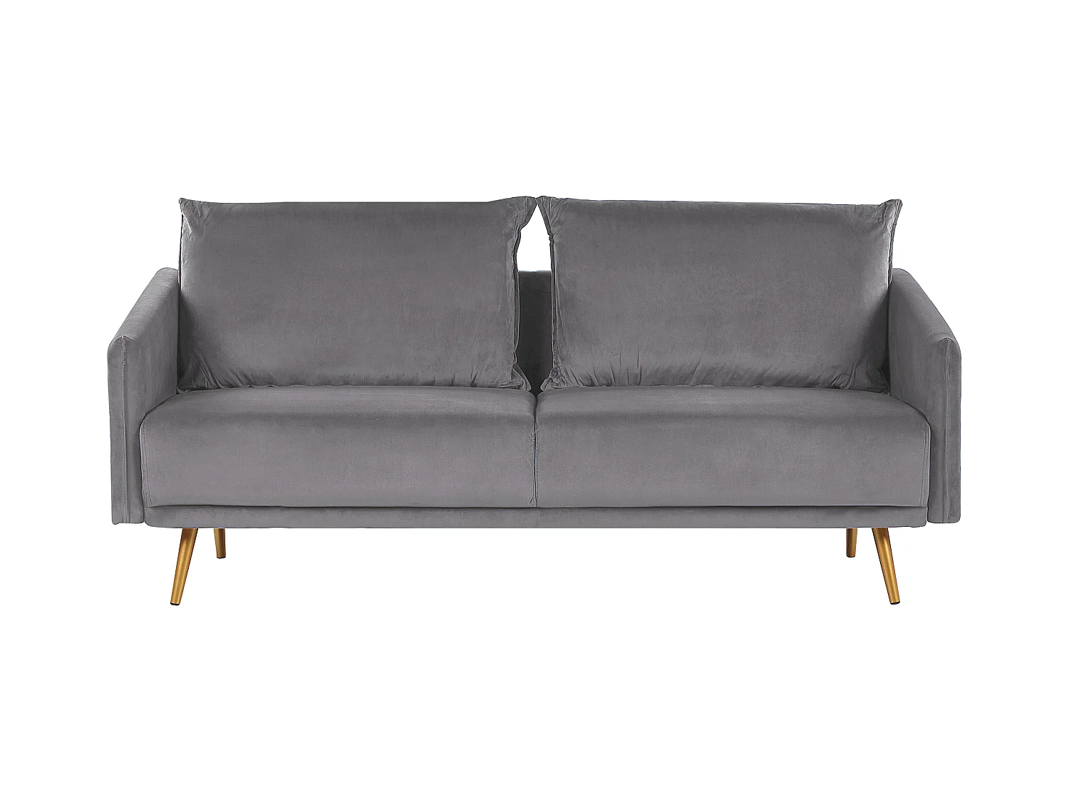 Ensemble de salon 5 places MAURA Velours Gris