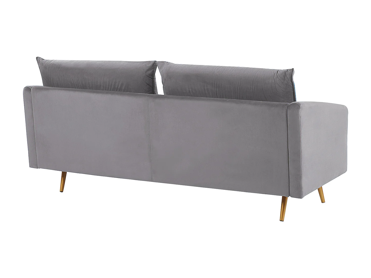 Ensemble de salon 5 places MAURA Velours Gris