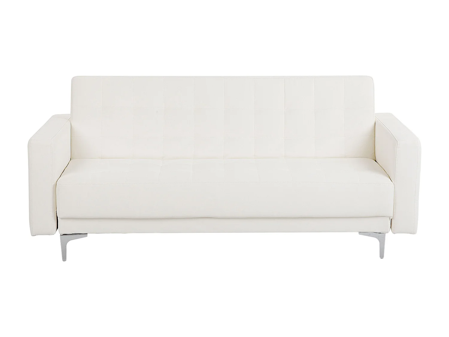 Ensemble de salon 5 places ABERDEEN Cuir PU Blanc